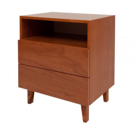 Fifty Cubic Night Stand Cedar 2 drawers