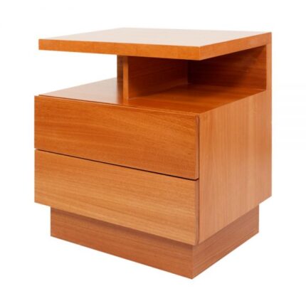 Fusca Night Stand Wooden 2 Drawers